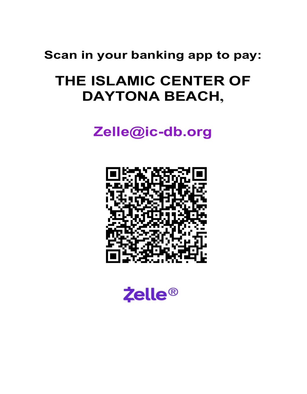 Zelle QR Code